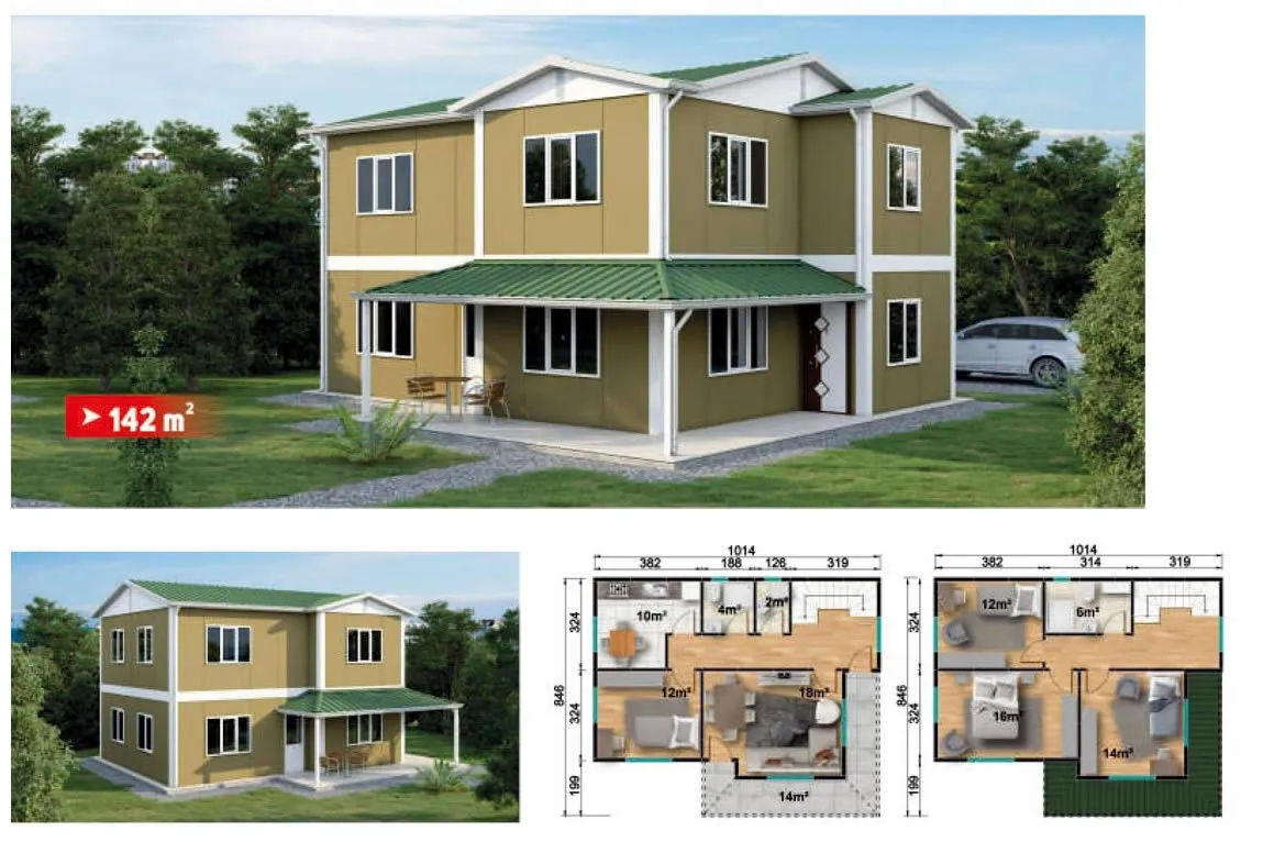 Dubleks Prefabrik Ev - 142 m²