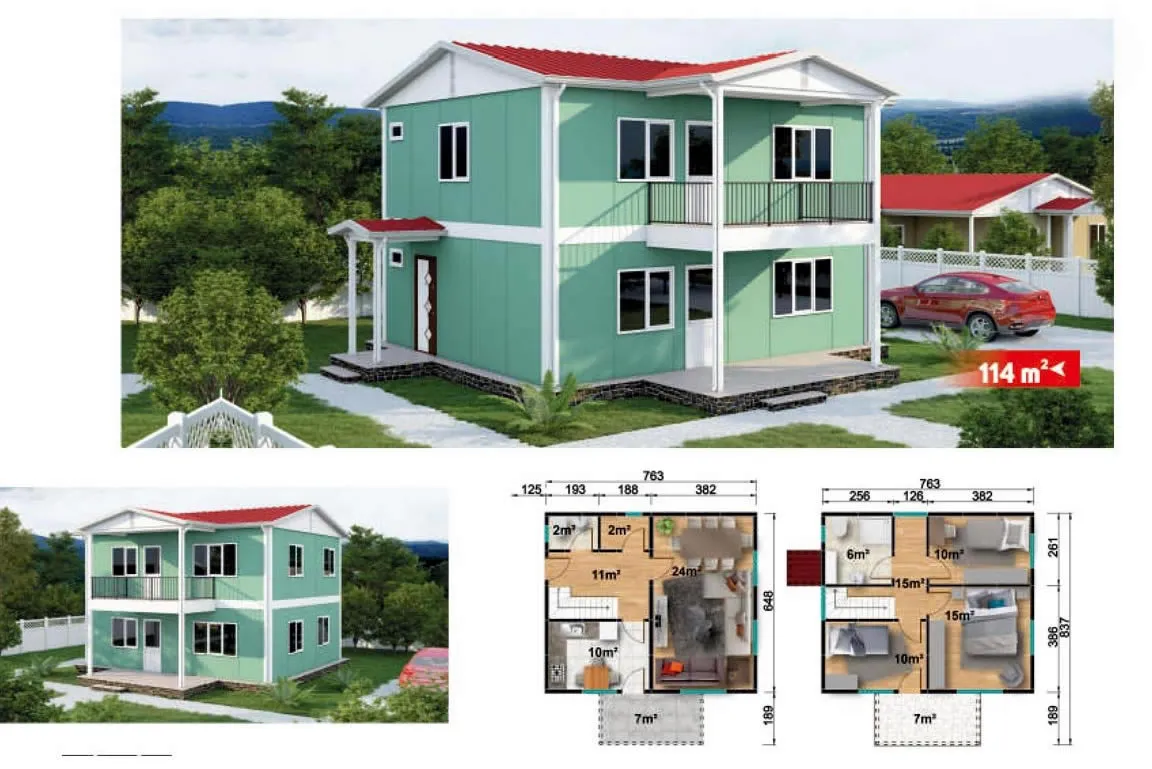 Dubleks Prefabrik Ev - 114 m²